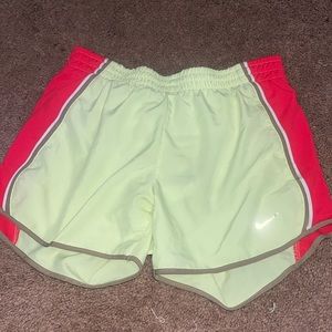 Yellow and pink nike shorts!